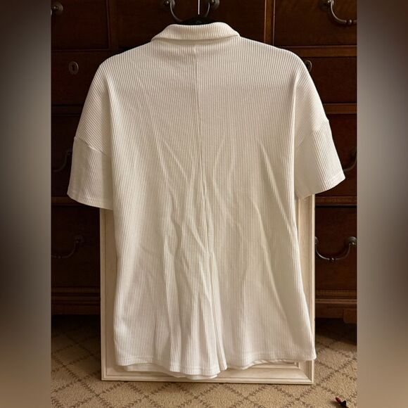 Princess Polly White ribbed Keegan Romper 8 - Picture 3 of 11